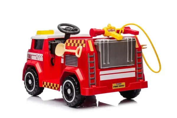 Kinderfahrzeug, Elektro Auto, Feuerwehr, 12V7AH Akku,4 Motoren- 2,4Ghz Fernsteuerung, MP3+Sirene -911P